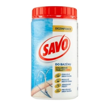 Savo MINI Tabletki Chlorowe 20g do Basenu 800g (40 szt.) Paleta 384 szt.